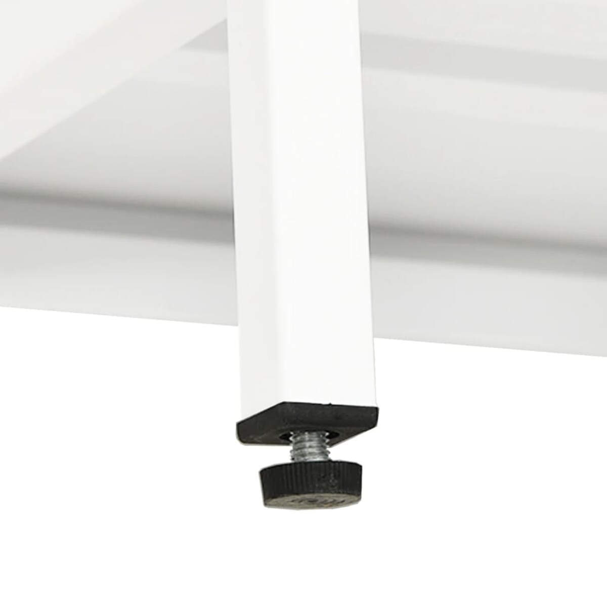 vidaXL Szafka pod telewizor, biała, 105x35x52 cm, stal i szkło