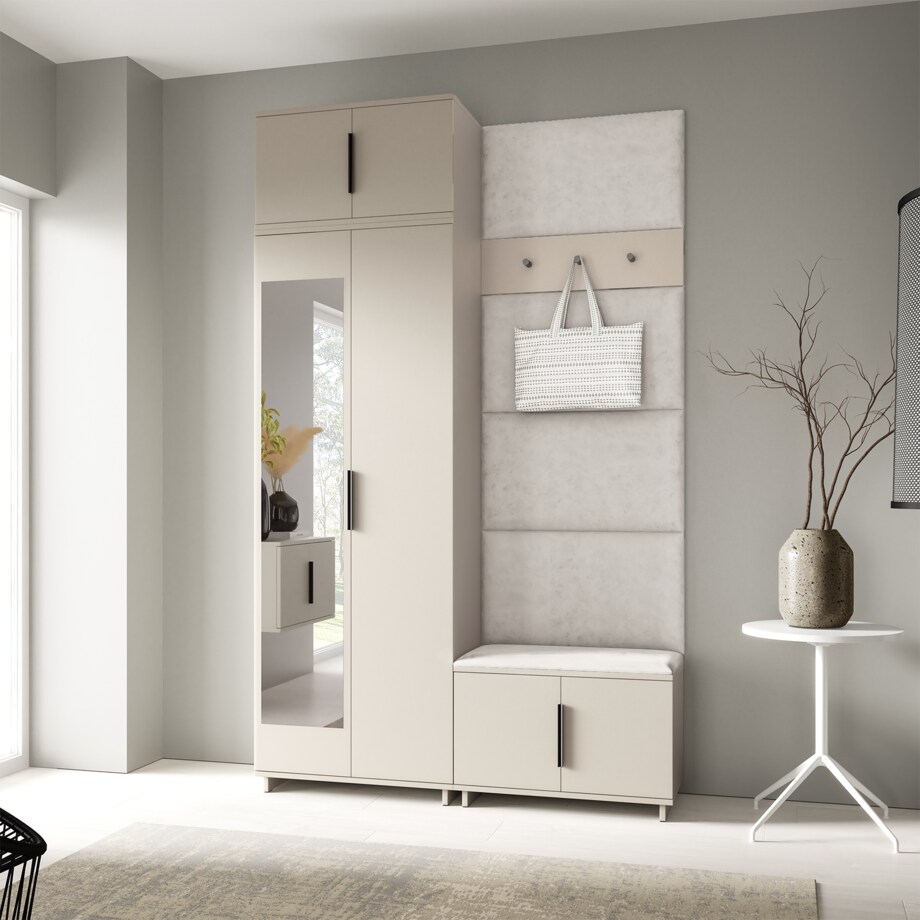 Zestaw do przedpokoju Napoli wersja 4 z panelami Trinity 01 beżowy