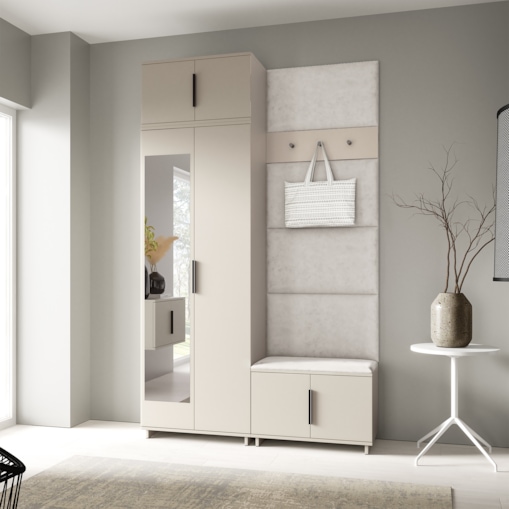 Zestaw do przedpokoju Napoli wersja 4 z panelami Trinity 01 beżowy