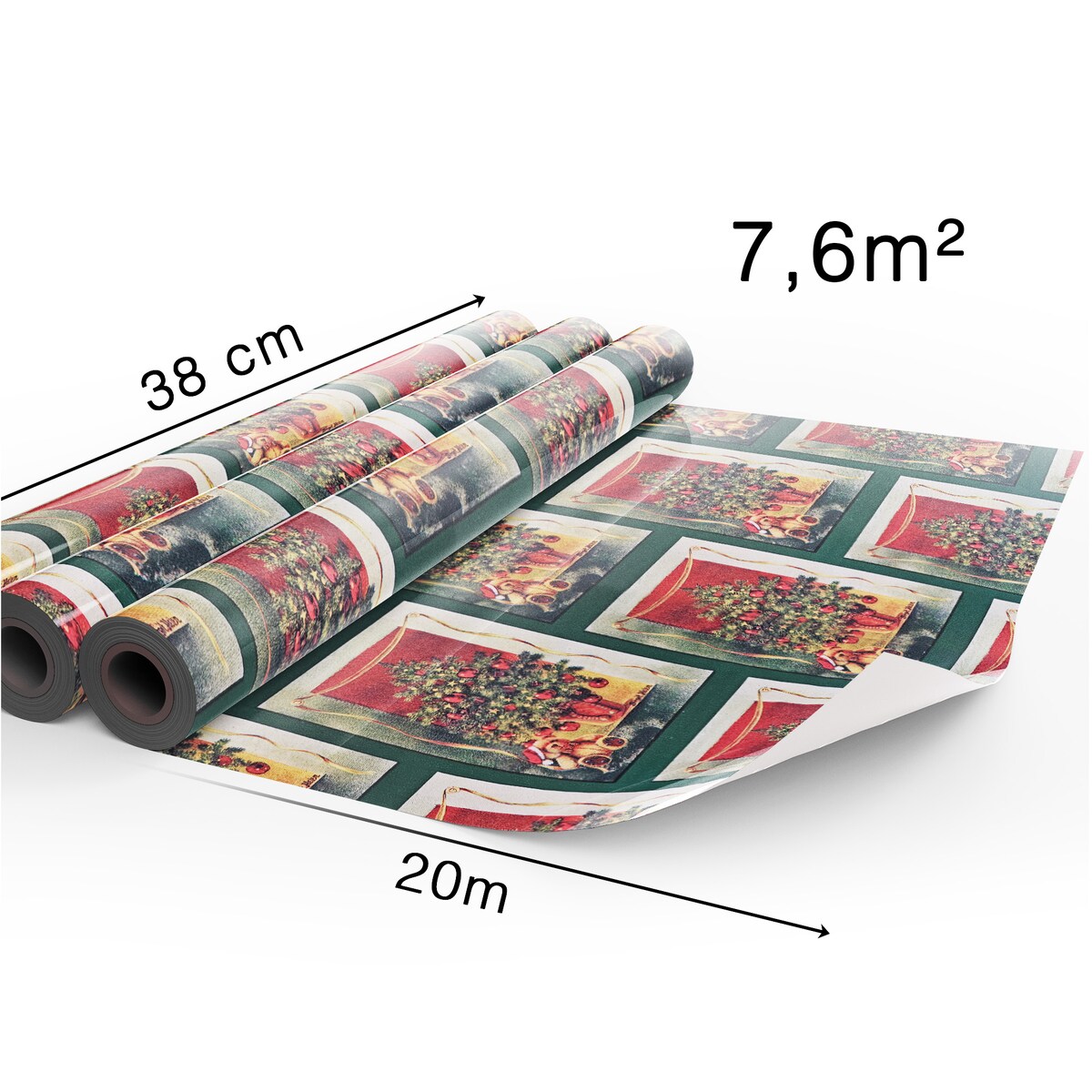 Papier do pakowania prezentów 20 METRÓW MEGAROLKA Świąteczny Do Paczek Ozdobny