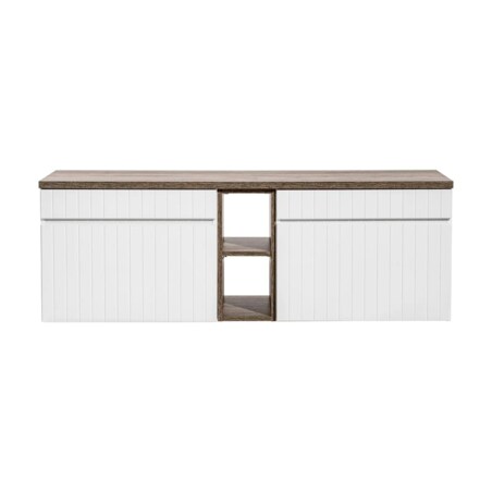 Szafka pod umywalkę nablatową ICONIC WHITE 60cm + ICONIC WHITE 60cm zestaw z blatem