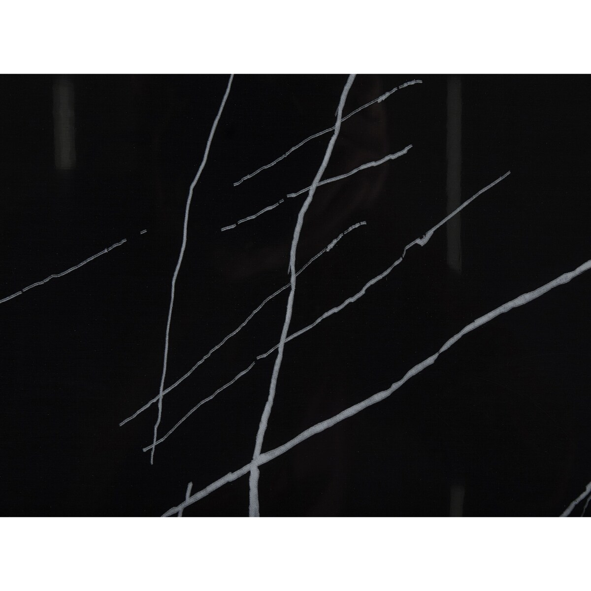 Stolik kawowy efekt marmuru czarno-złoty DELANO