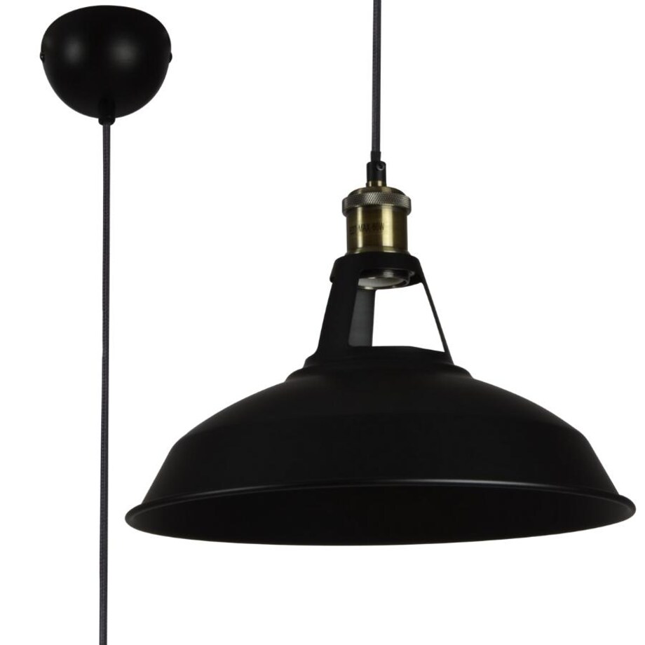 Loftowa lampa wisząca New Axel AZ1351 Azzardo nad wyspę czarna złota