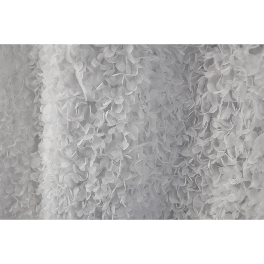 firana "lumiere 3d" z szyfonu biała | 140x250 przelotki