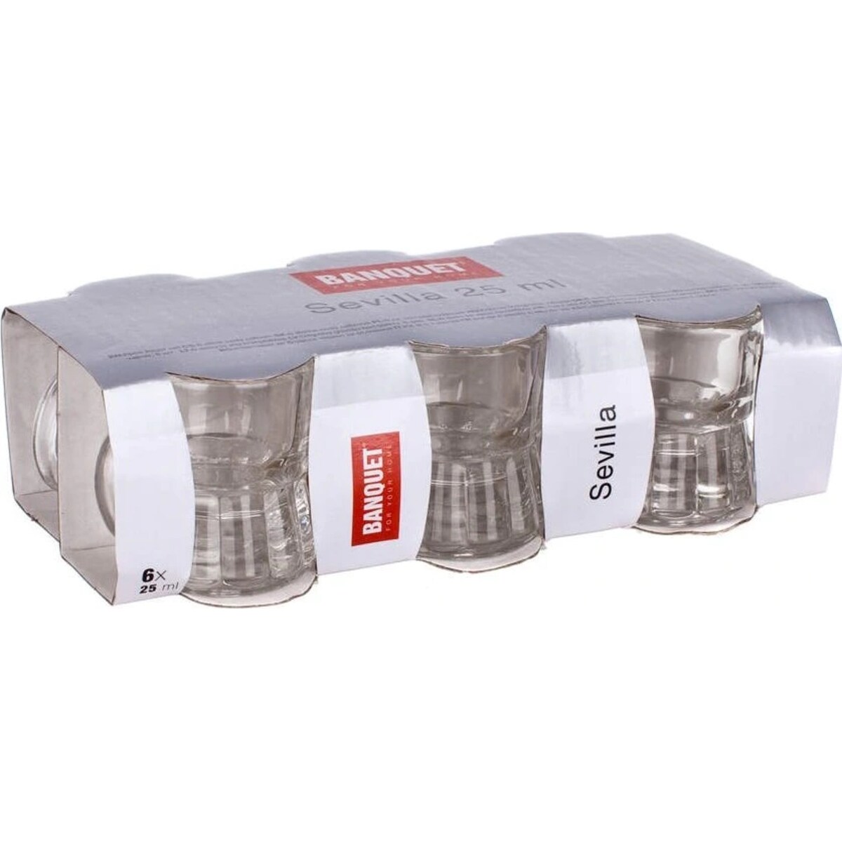 KIELISZKI DO ALKOHOLU WÓDKI kufle 25 ml 6szt z uchwytem na prezent imprezę