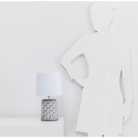 Lampa na stół i biurko z ceramiczną podstawą