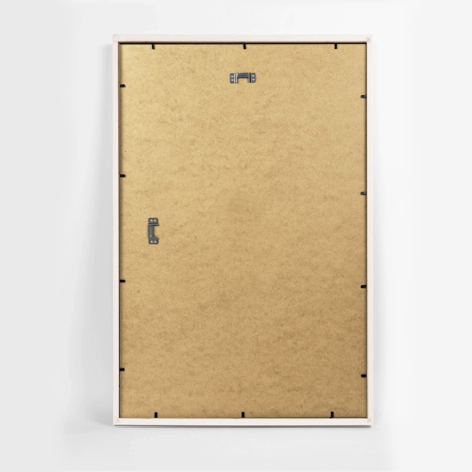 Biała ramka na zdjęcia 40x60 cm wisząca poziom pion rama MDF z plexi klasyczna ramka