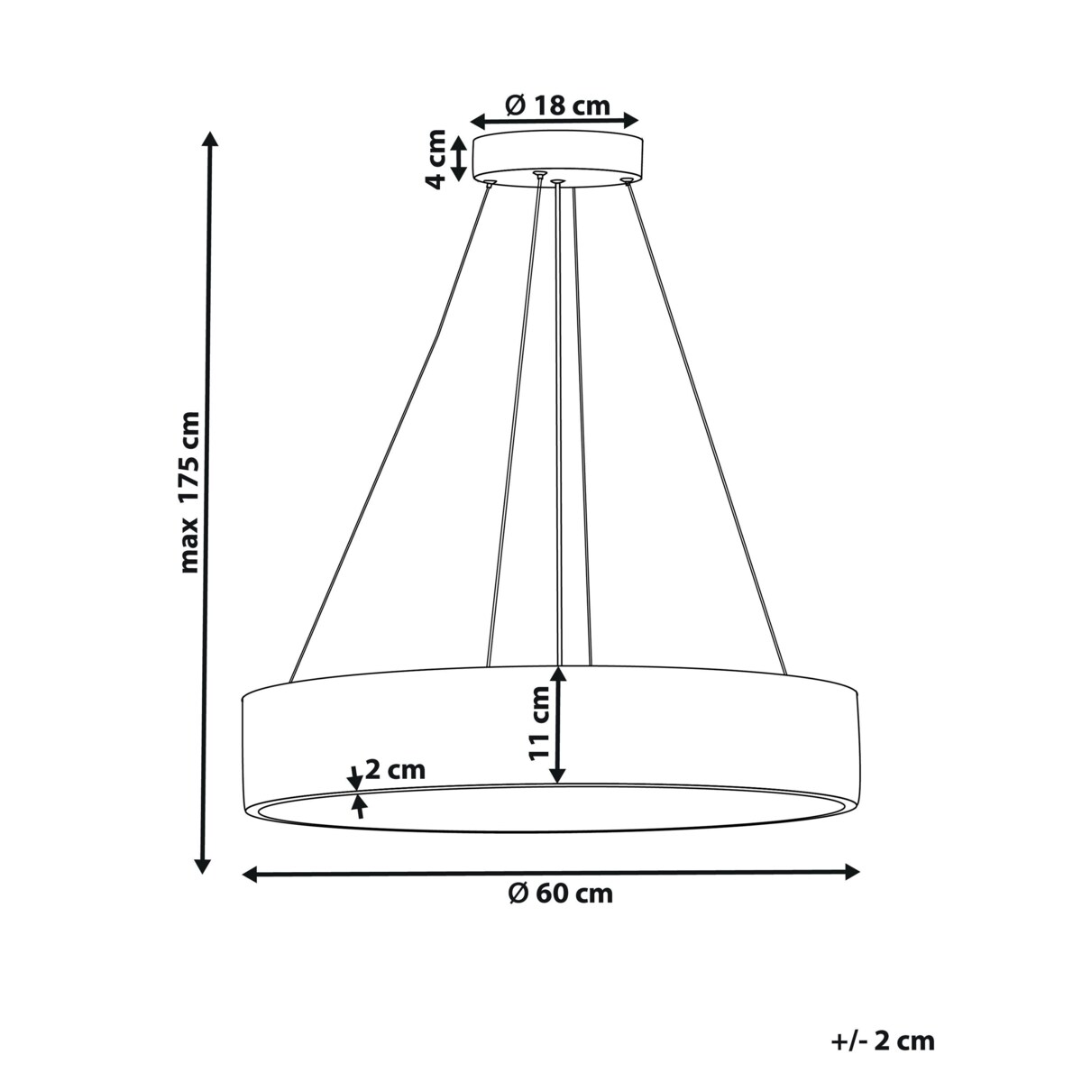 Lampa wisząca LED metalowa biała BALILI