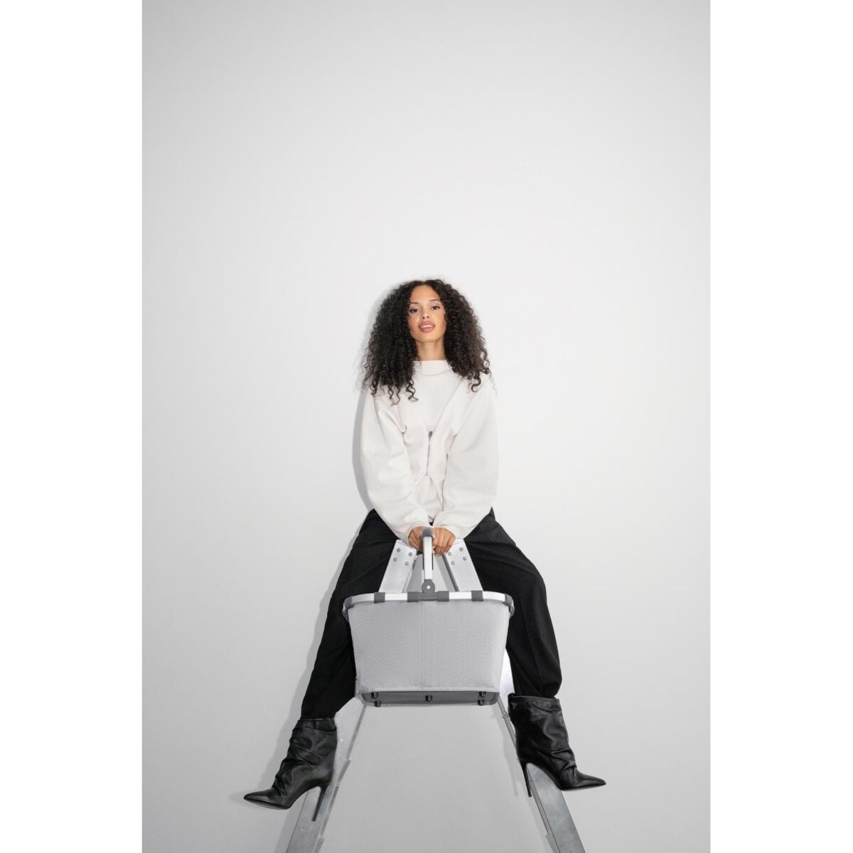 Koszyk CARRYBAG, herringbone grey