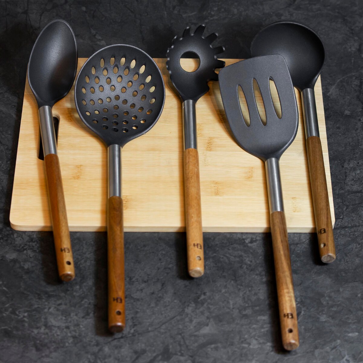 Przybory Kuchenne Zestaw Chochla Łyżka Łopatka