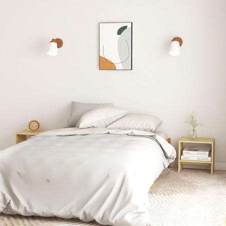 vidaXL Szafka nocna, 40x30,5x40 cm, lite drewno sosnowe