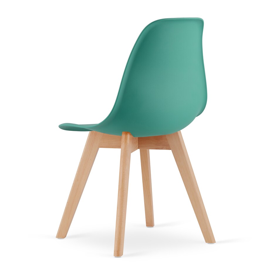 Krzesło do jadalni Kito Zielone, Nogi Naturalne 4 szt.