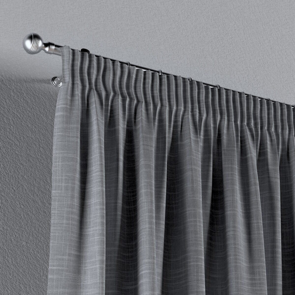 Zasłona na taśmie marszczącej 1 szt. 130x245 szary