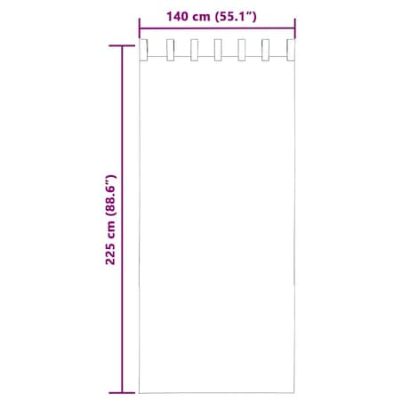 vidaXL Zasłony woalowe z pętelkami 2 szt. Jasnoróżowe 140x225 cm