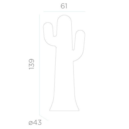 Stojąca lampa ogrodowa Pancho LUMPC140OFNW King Home 18W 6000K IP65 kaktus biała