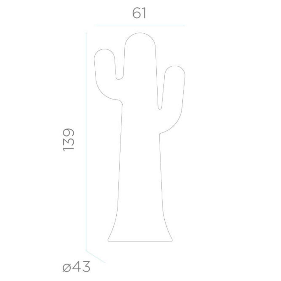 Stojąca lampa ogrodowa Pancho LUMPC140OFNW King Home 18W 6000K IP65 kaktus biała