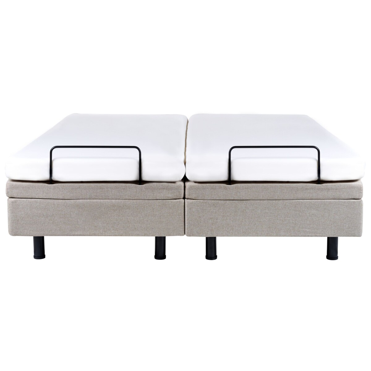 Łóżko regulowane bez zagłówka DUKE 160 x 200 cm Beżowy