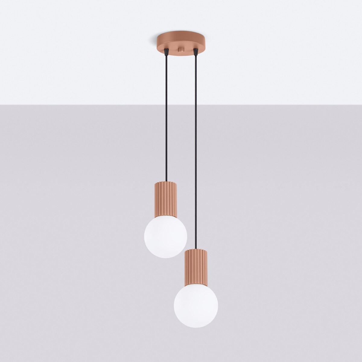 Lampa wisząca HALO 2P mocca