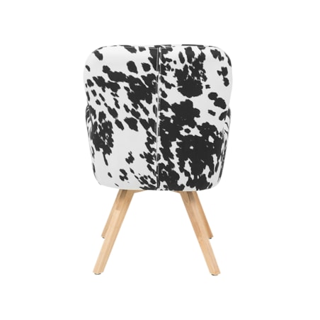 Fotel czarno-biały BJARN