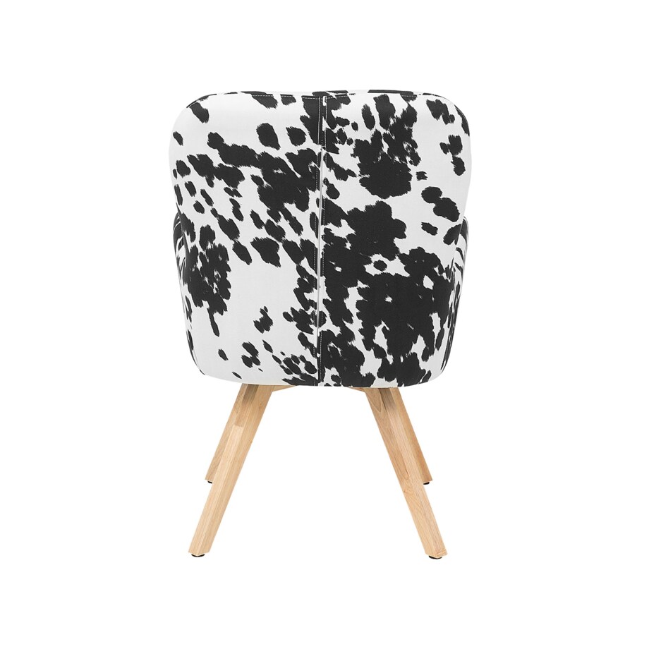 Fotel czarno-biały BJARN