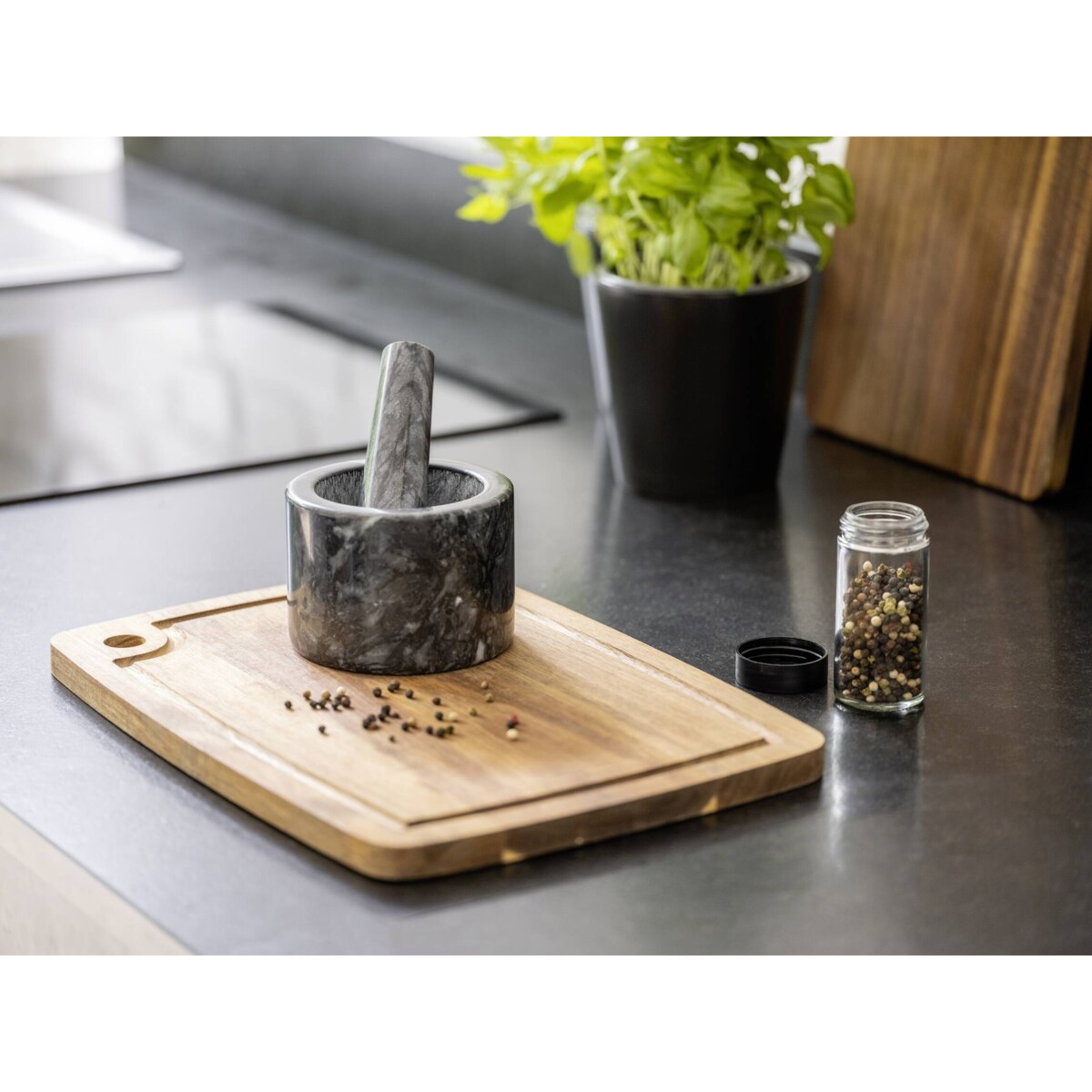 Moździerz z naturalnego marmuru