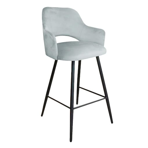 Hoker niski NAPO VELVET jasno szary