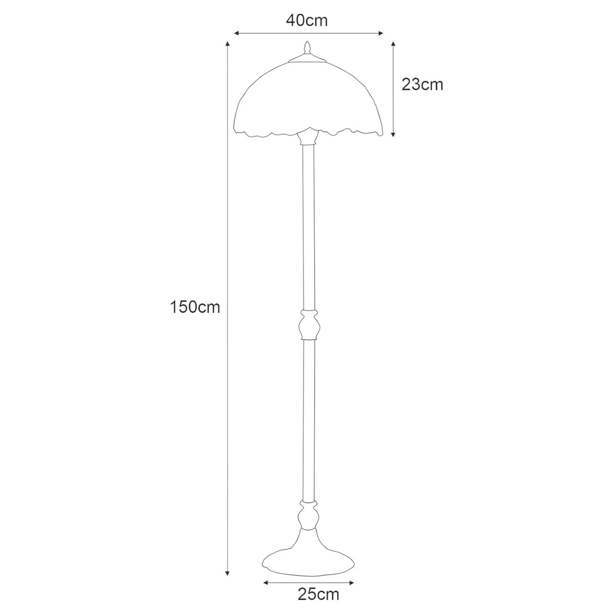 Lampa podłogowa K-F16814 z serii SUNFLOWER