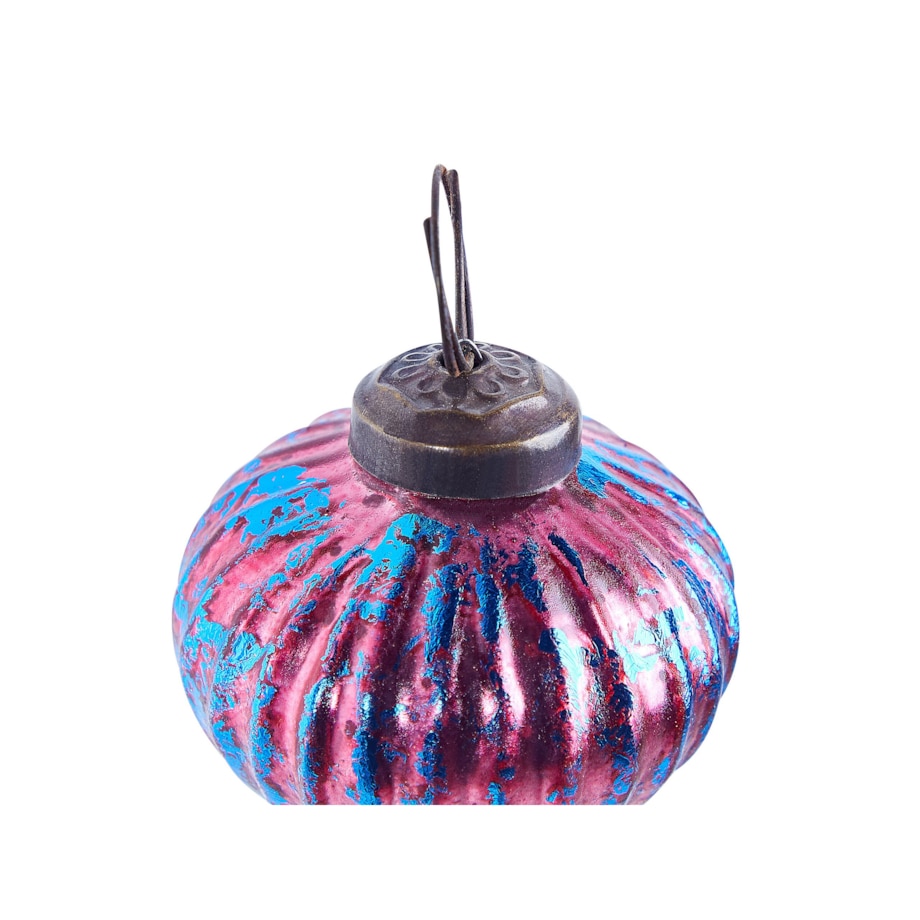 Zestaw 6 bombek szklanych różowy ASTRALE