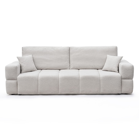 Narożnik SZARY tapicerowany BUENO SOFA z funkcją spania i pojemnikiem