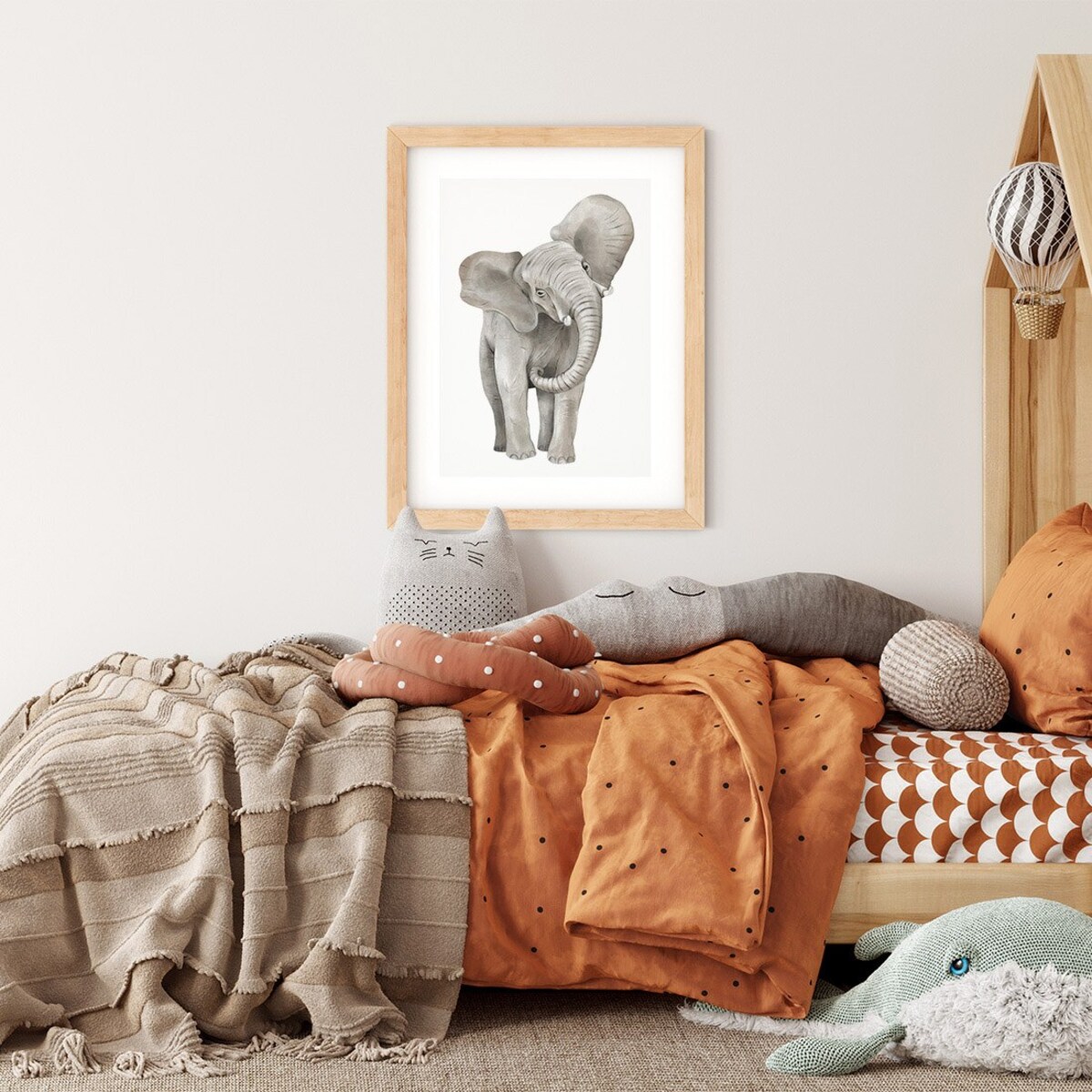 Plakat dla dzieci Słoń 50x70