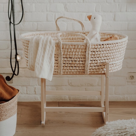 Bujak na kosz Happy Moses - RockingBaby Stand naturalny