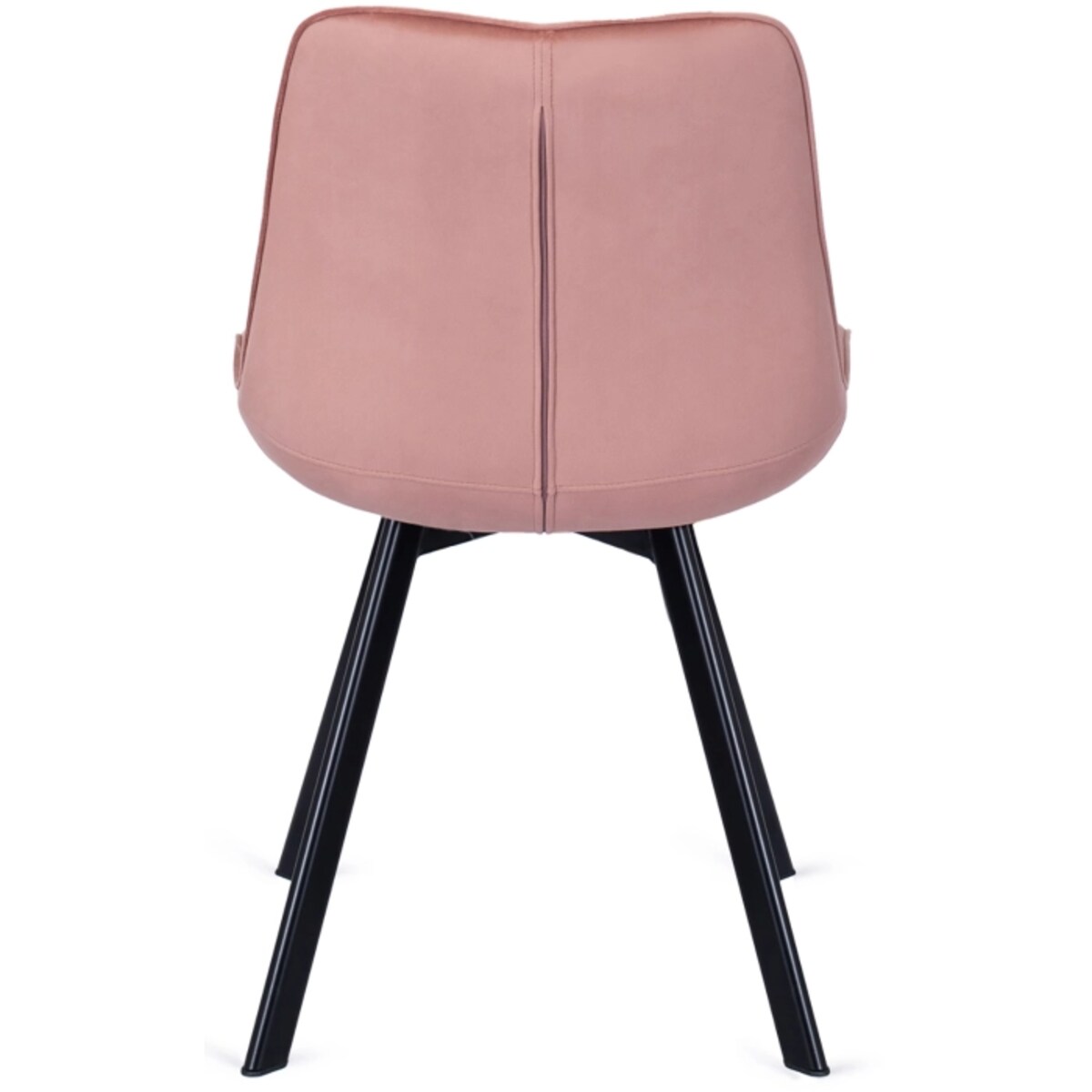 Krzesło RICK Róż Tapicerowane do Jadalni Welurowe