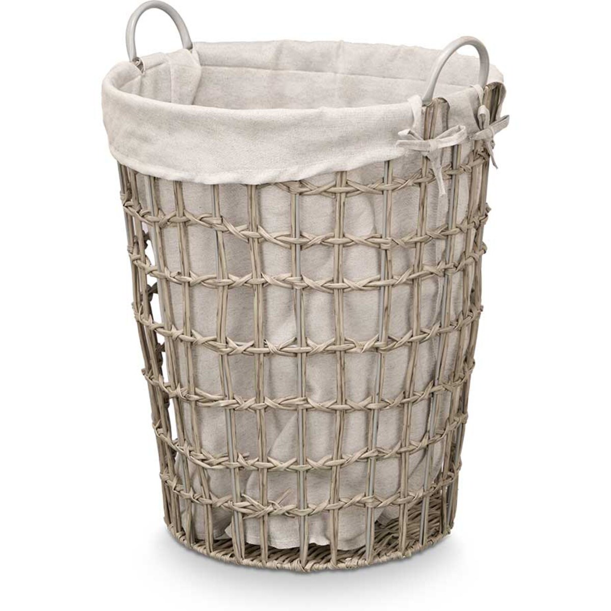 Kosz na pranie z uchwytami, jednokomorowy, 59 cm