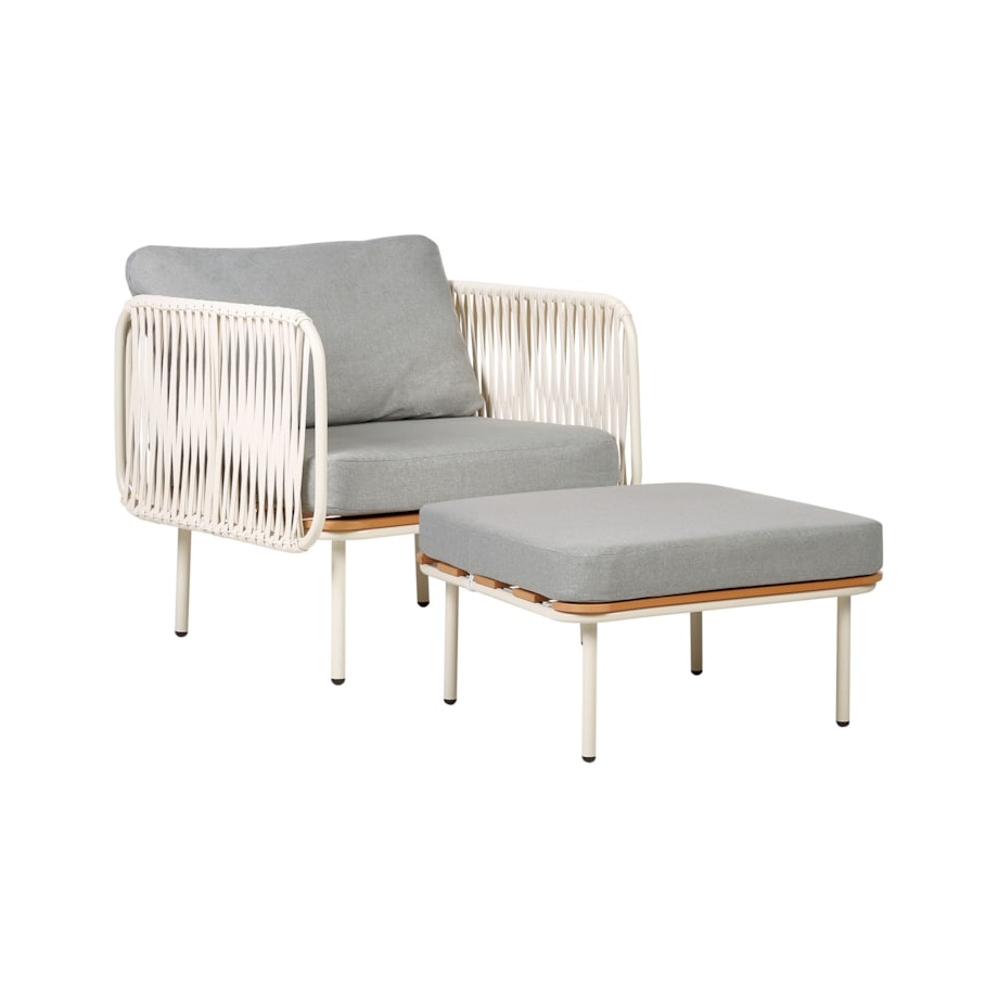 Krzesło ogrodowe Szary SENISE