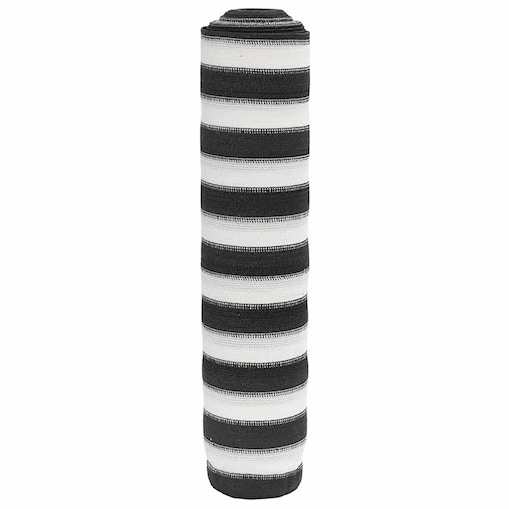 vidaXL Siatka cieniująca, antracytowo-biała, 2x25 m, HDPE, 150 g/m²