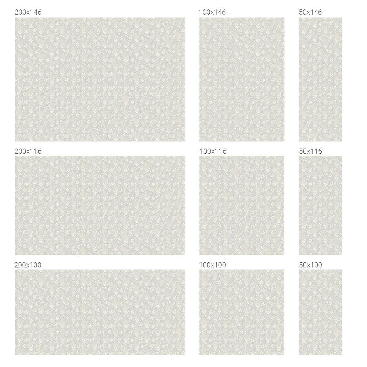 Naklejka okienna chroniąca prywatność - Delikatne kwiaty na jasnym tle - 100x100 cm