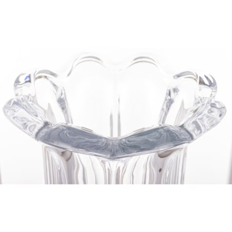 Wazon 32x20x20 cm TAZZA na nóżce transparentny