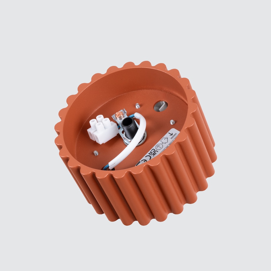 Plafon AURA 1 ochra czerwona Gx53