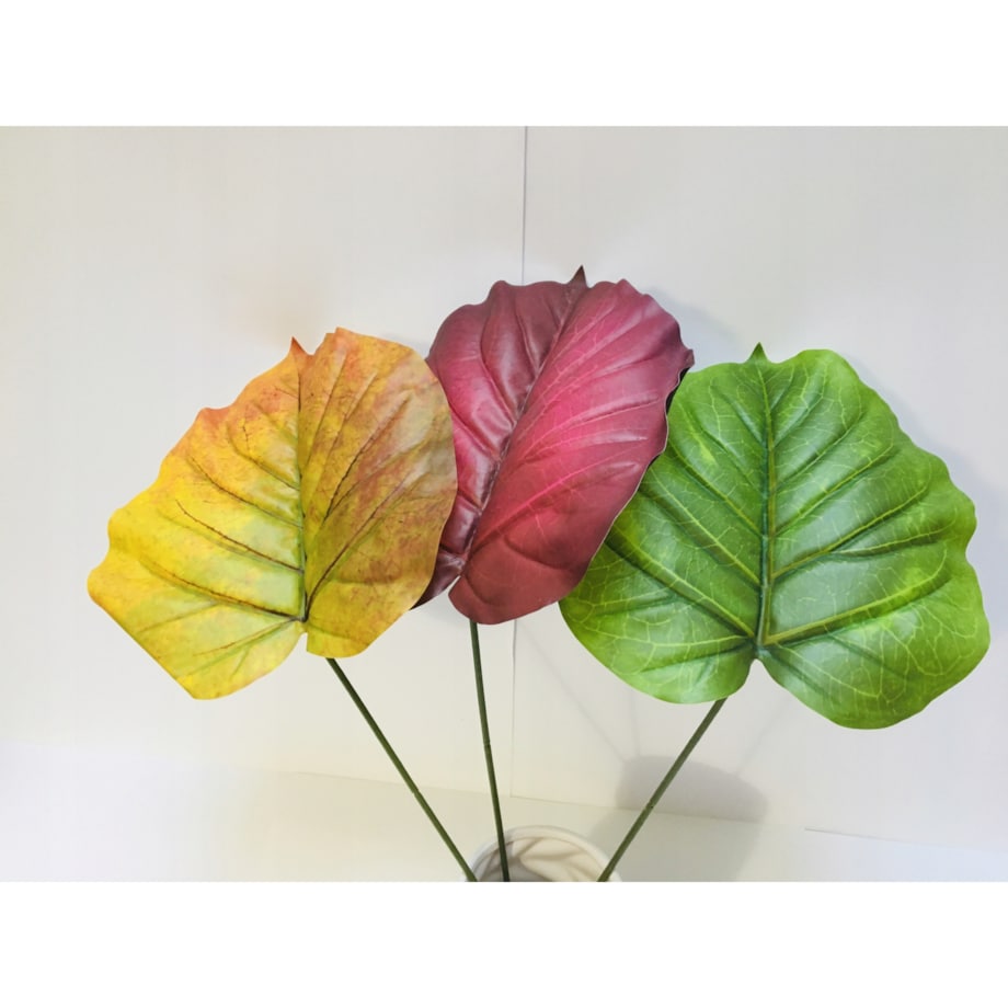 DUŻY LIŚĆ gumowany jak żywy do stroika wiązanki bukiet łodyga dodatek pik