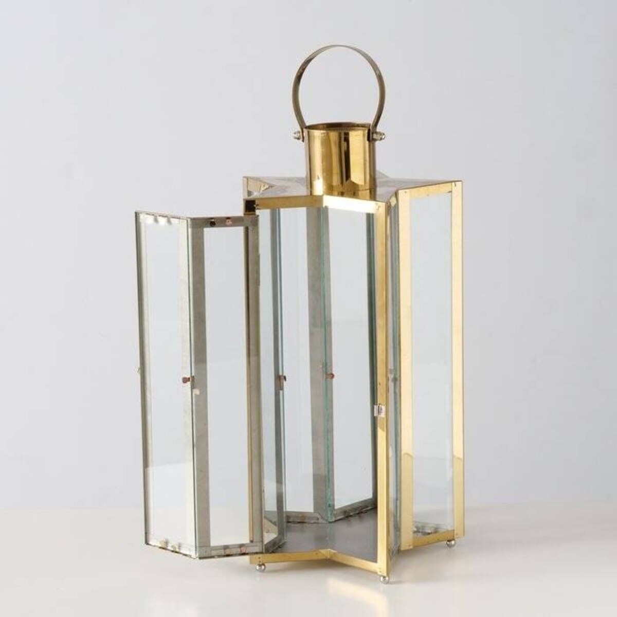 Lampion złoty gwiaździsty HOSHIZORA 41,5x22 cm