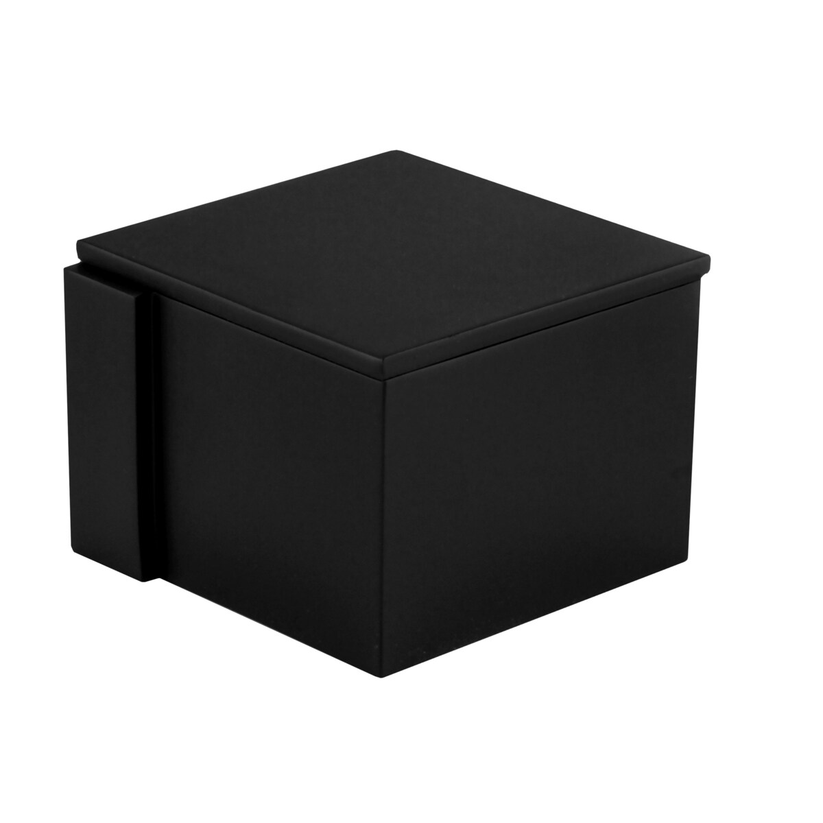 Kleine Wolke Gerry Pojemnik na patyczki waciki lub drobne kosmetyki czarny mat