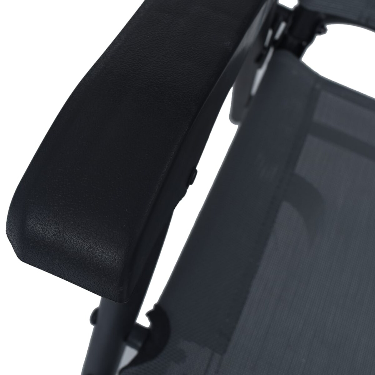 vidaXL Składane krzesła ogrodowe, 2 szt., tworzywo textilene, szare