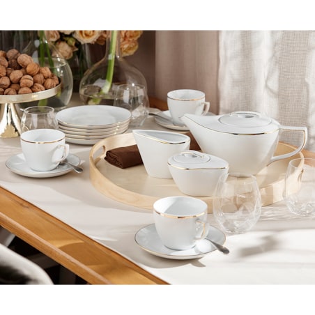 Garnitur do kawy dla 12 osób 39 el. City Złote B326