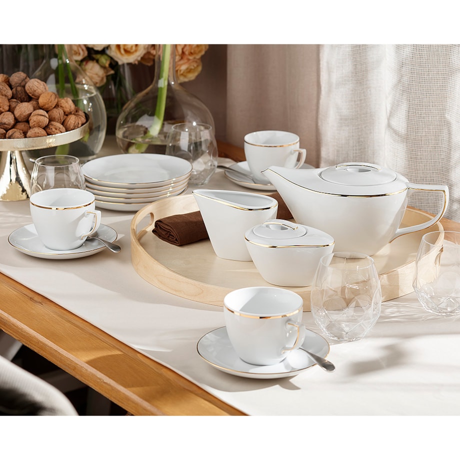 Garnitur do kawy dla 12 osób 39 el. City Złote B326