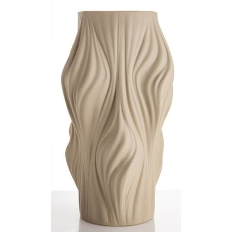 Wazon porcelanowy 35,5x17,5x17,5 cm TWISSTIE beżowy