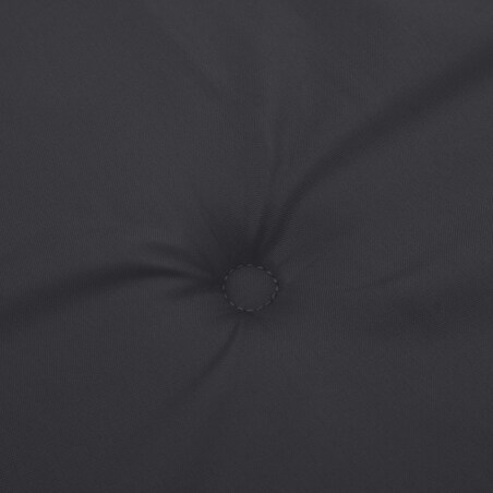 vidaXL Poduszki na krzesła ogrodowe, 2 szt., czarne, 50x50x4 cm