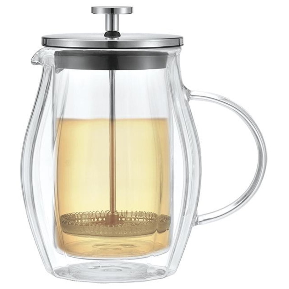Zaparzacz do kawy herbaty 0.60L French Press srebrny KLAUSBERG
