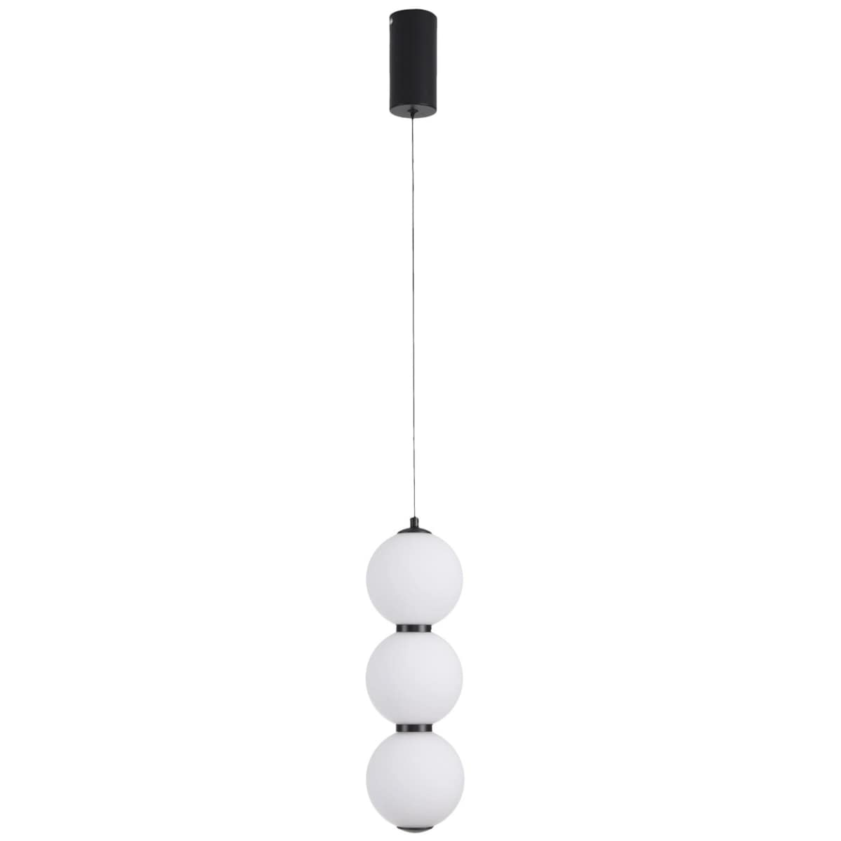 Lampa wisząca PERLA LED czarna 12 cm