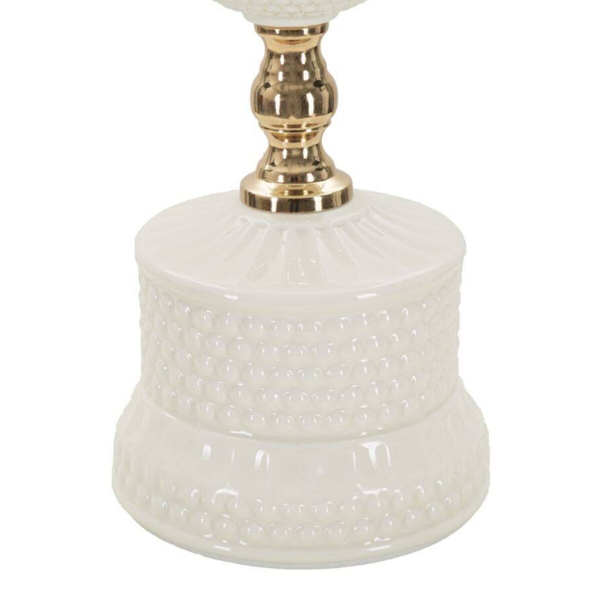 Lampa stołowa ceramiczna, złota Amalfi