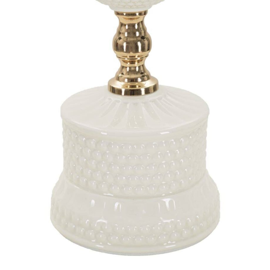 Lampa stołowa ceramiczna, złota Amalfi